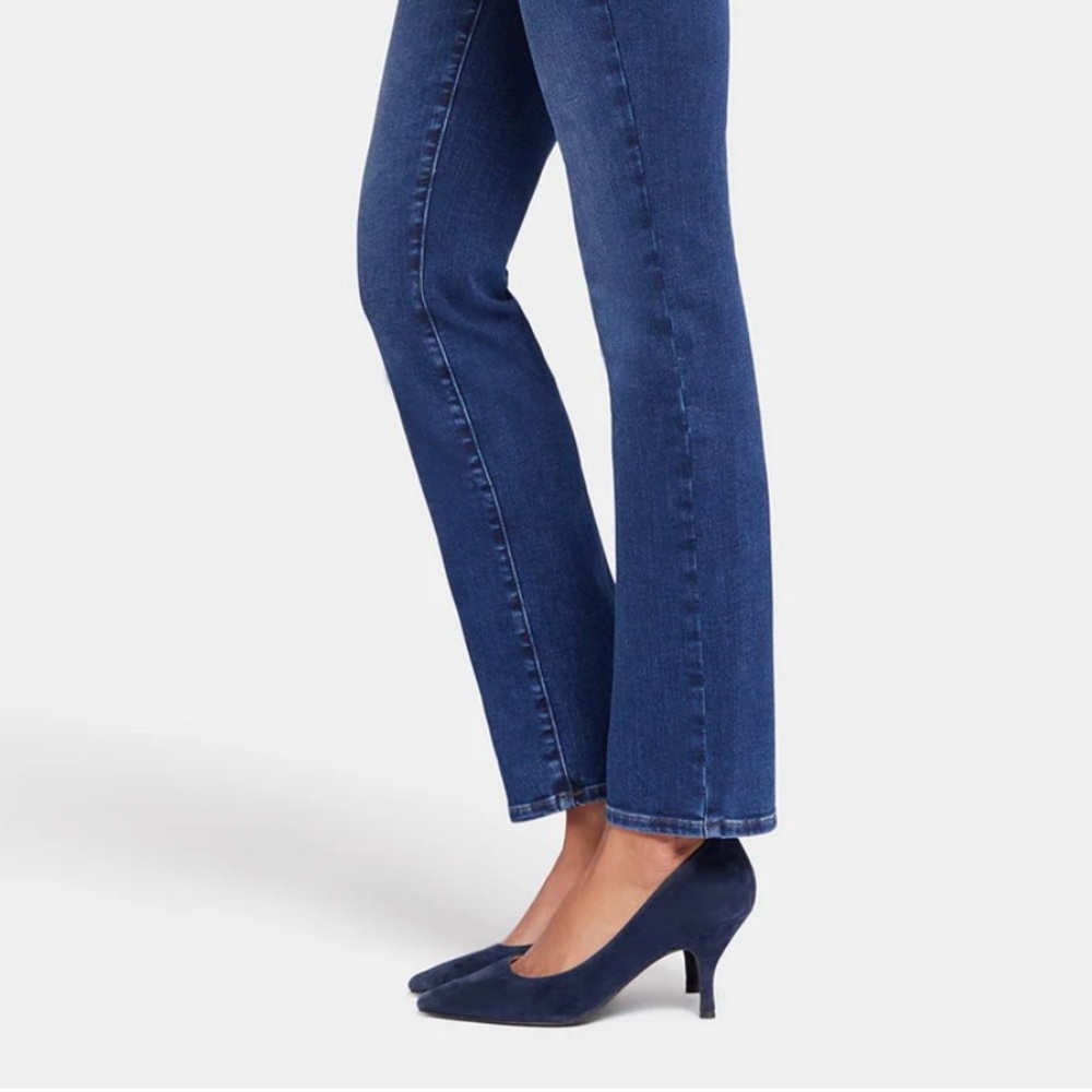 BNWT NYDJ Women's Sheri Slim Tall Jeans in Cooper with 36” inseam, size 0 (25) - Picture 3 of 11